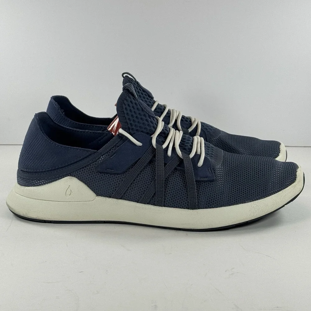 Olukai Holo Navy‎ Mesh Boat Athletic Running Walking Shoes Beach Men's Size 11.5